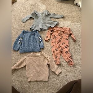 Stylish Kids Sweaters Nicole miller, Jessica Simpson &Laura Ashley 6-9 mo